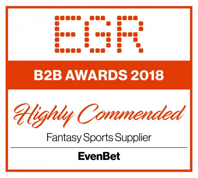 Платформу для фэнтези спорта EvenBet Gaming отметили в специальной номинации премии EGR B2B Awards 2018