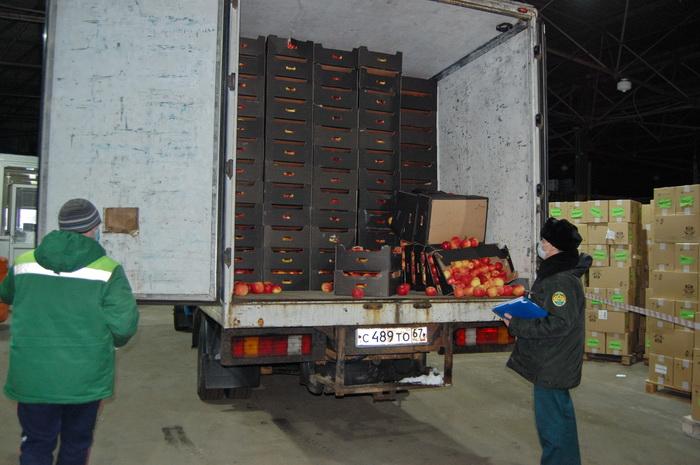 «Нелегальные» яблоки и капусту без сертификатов задержали  в Смоленской области