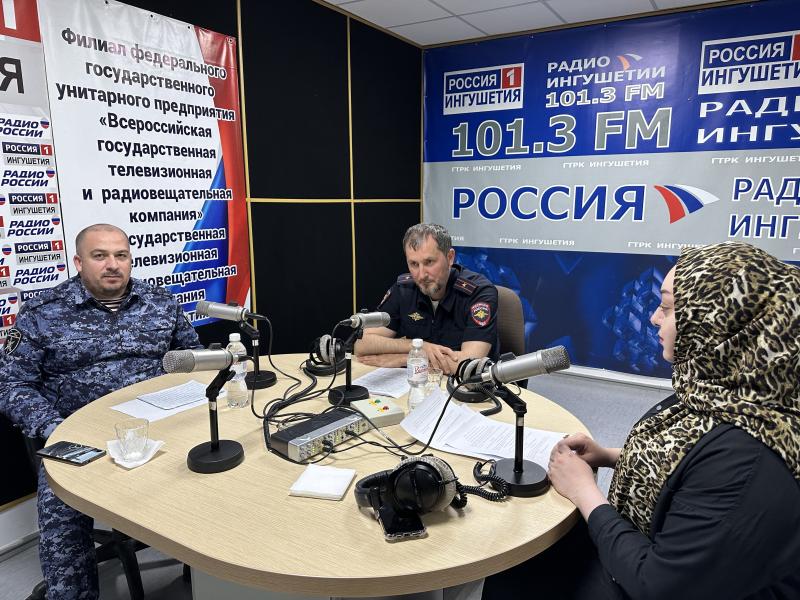 Радиорубрика «В эфире Росгвардия» продолжается в Ингушетии