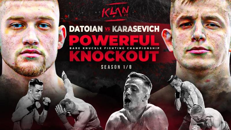 Powerful Knockout! Clash of Bare Knuckle Fighters Datoian (Ukraine) vs Karasevich (Ukraine)| KLAN FC