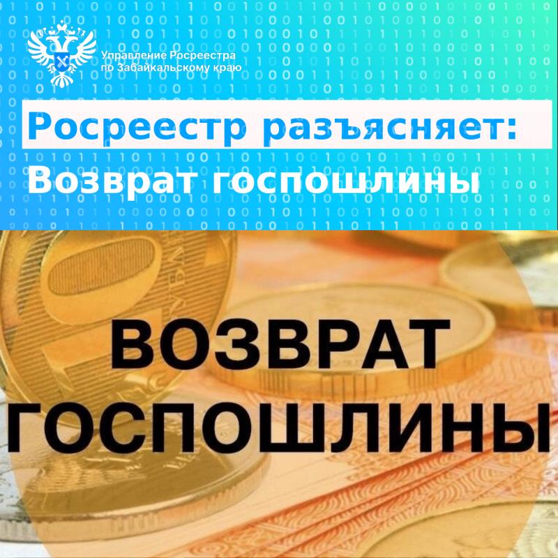 РОСРЕЕСТР РАЗЪЯСНЯЕТ: Возврат государственной пошлины