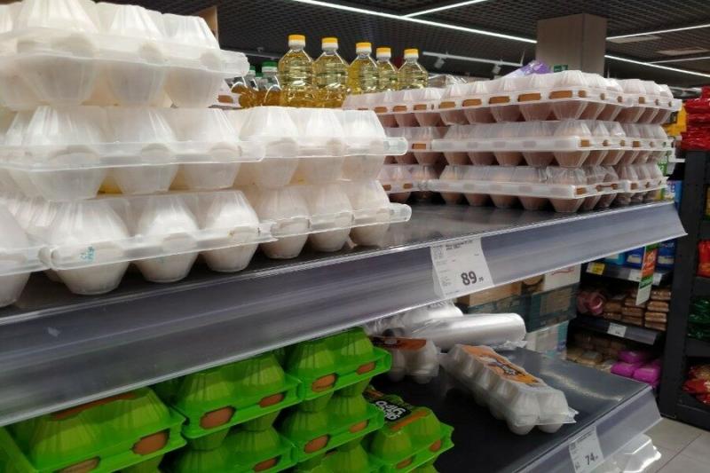 В Новосибирске регистрируют резкое снижение цен на куриные яйца