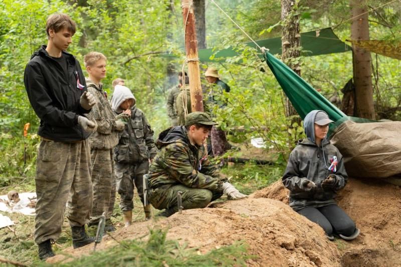 На экспедиции «Западный фронт. Варшавское шоссе» захоронили около 200 останков воинов