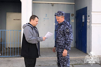 В Ульяновске росвградейцы провели комплекс профилактических мероприятий пожарной безопасности