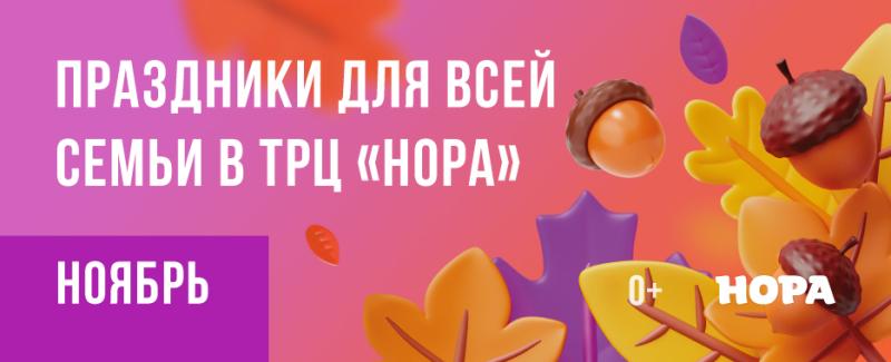 Яркая ноябрьская программа в ТРЦ «Нора»