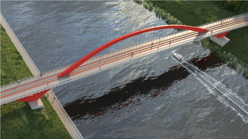 Нацпроектстрой начинает работы по возведению велопешеходного моста в Мнёвниковской пойме